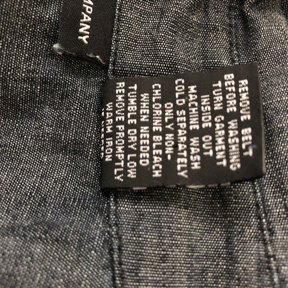 NEW YORK & COMPANY BELTED SHIRT DRESS SZ.8 COTTON 3/4 SLEEVES 1/2 HALF BOTTON $$ - Picture 8 of 10